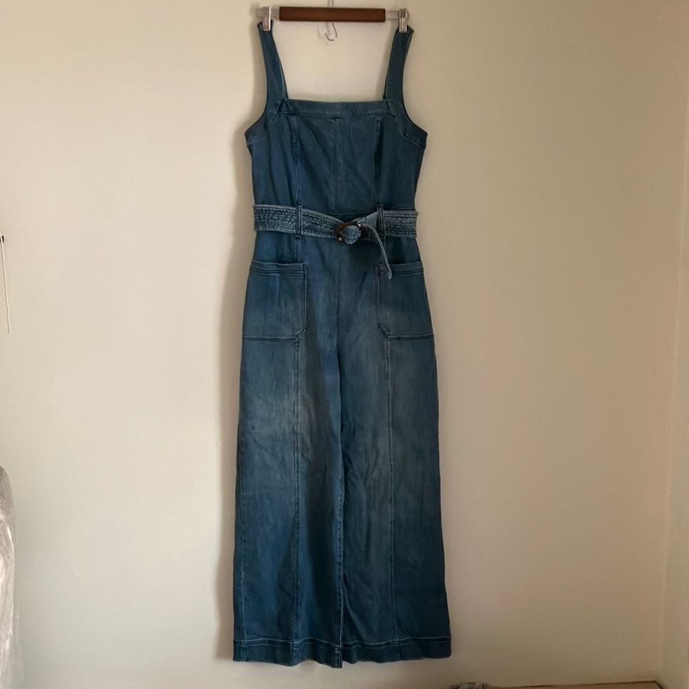Anthropologie Denim Jumper with Belt size 10